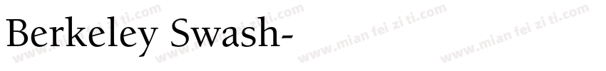 Berkeley Swash字体转换